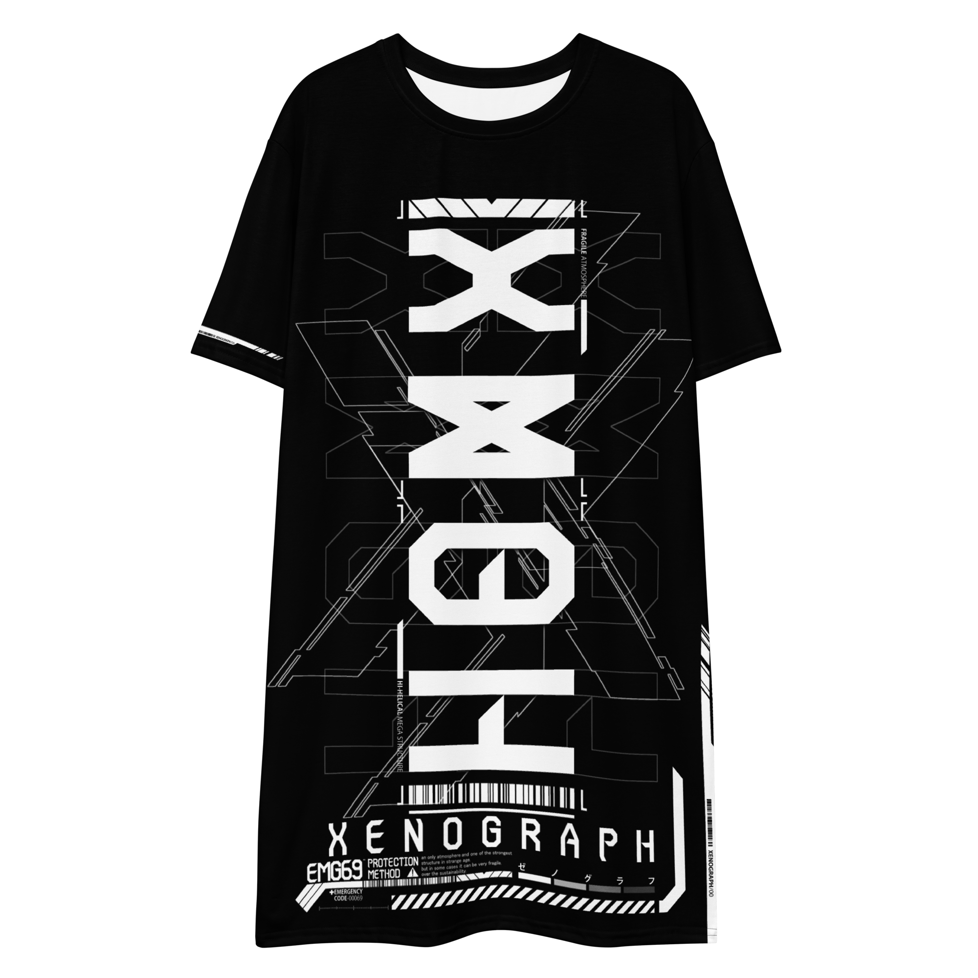 XENOGRAPH ver.2.0 [ unisex / full print over size long T-shirt ]