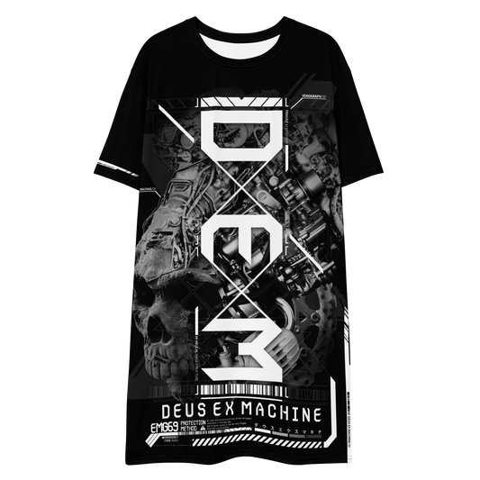 DEUS EX MACHINE  [ unisex / full print over size long T-shirt ]