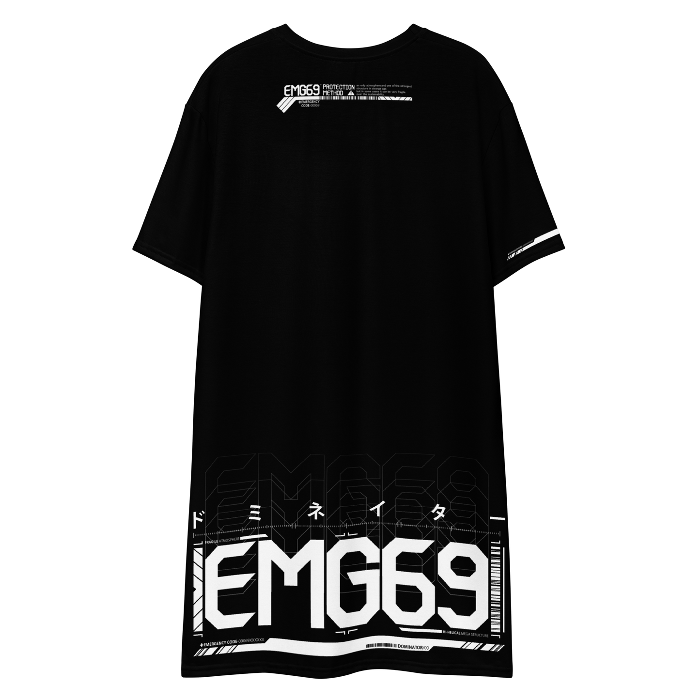 EMG69 [ unisex / full print over size long T-shirt ]